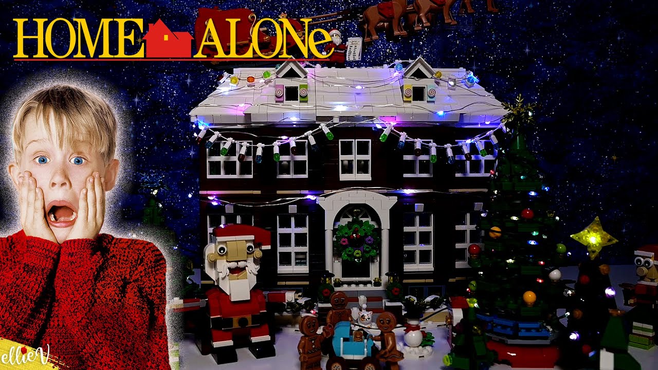 Lighting the the Home Alone house for Christmas 🎄🌟