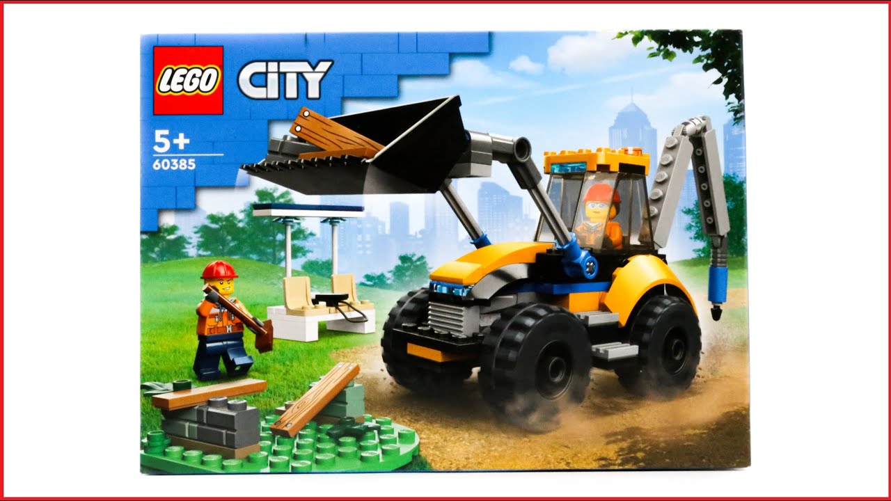 LEGO City 60385 Construction Digger Speed Build