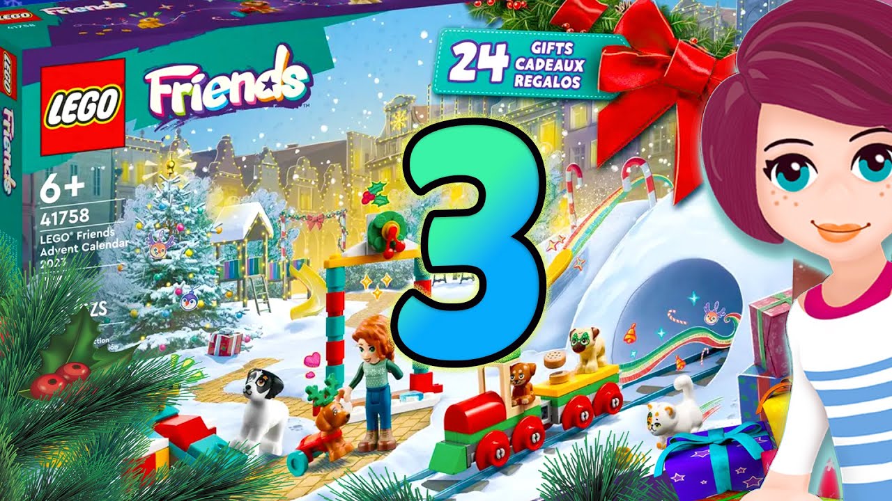 Opening door 3 of LEGO Friends Advent Calendar 🎄 2023