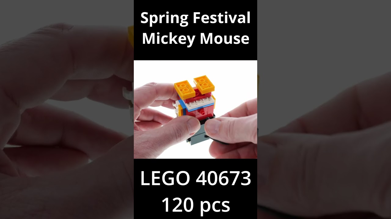 LEGO Brickheadz 40673 Spring Festival Mickey Mouse Speed Build #shorts