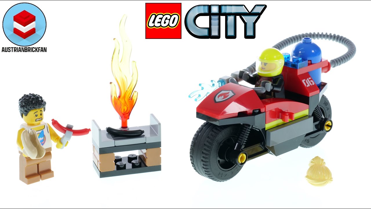 LEGO City 60410 Fire Rescue Motorcycle – LEGO Speed Build Review