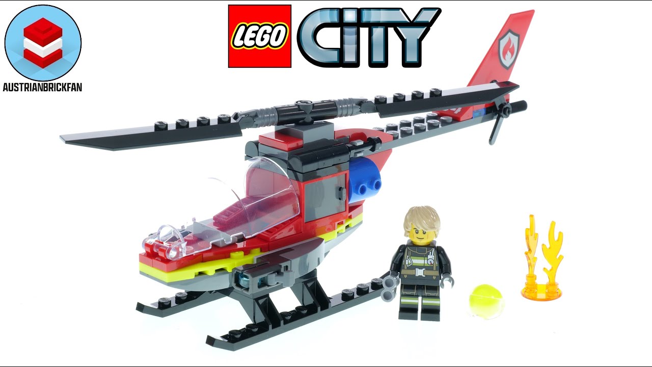 LEGO City 60411 Fire Rescue Helicopter – LEGO Speed Build Review