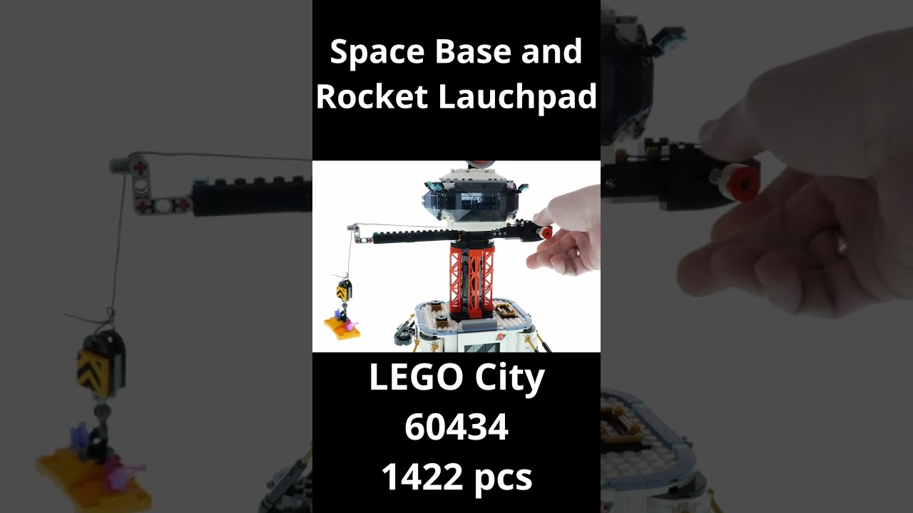 LEGO Space Base and Rocket Launchpad Functions #shorts