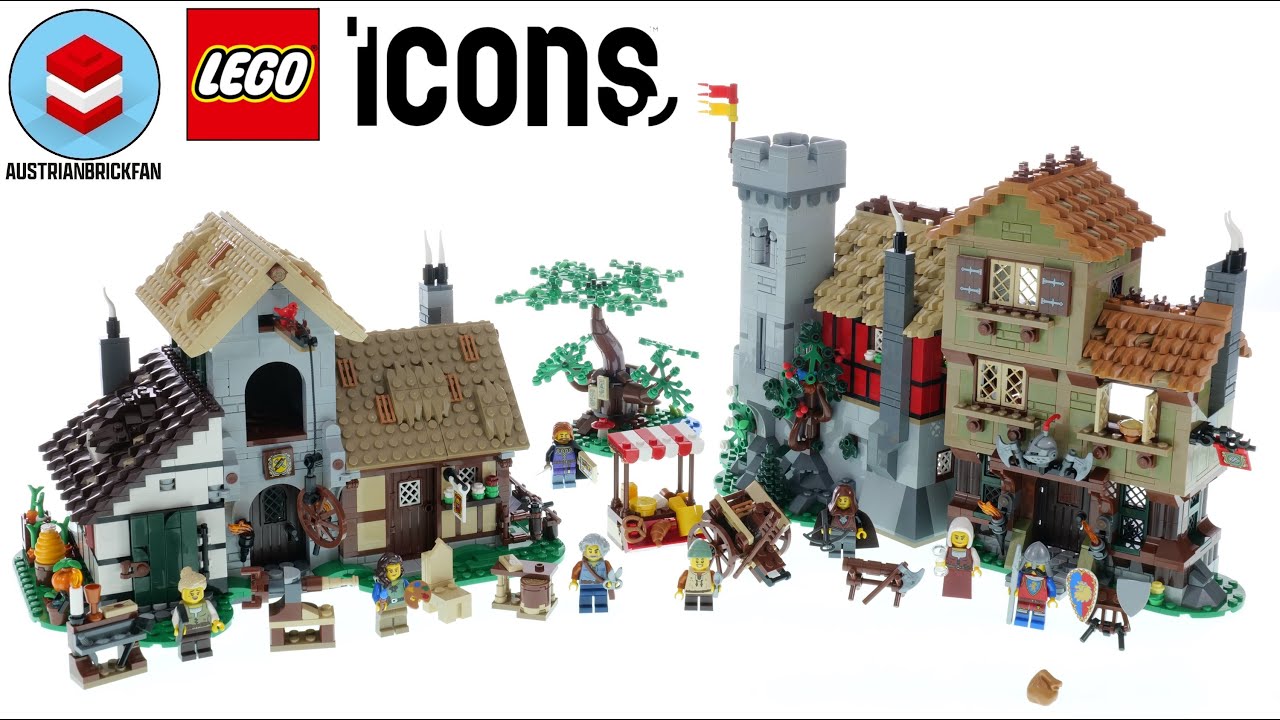 LEGO Icons 10332 Medieval Town Square Speed Build Review