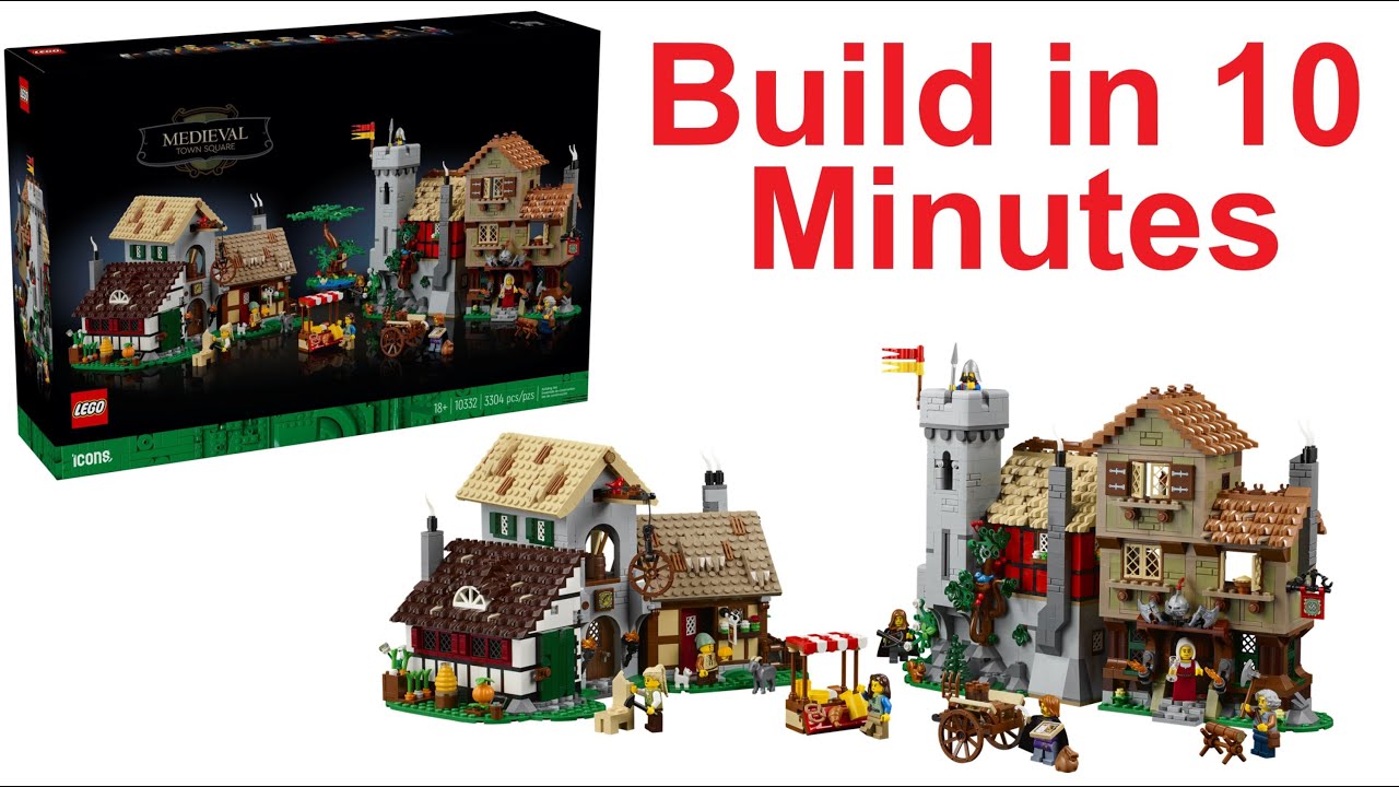 LEGO Medieval Town Square Build in 10 Minutes – LEGO Icons 10332