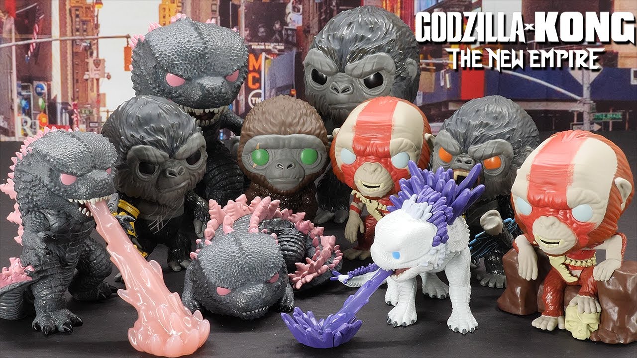 Godzilla x Kong: The New Empire Toys Funko POP COMPLETE COLLECTION + 3 EXCLUSIVES!!!