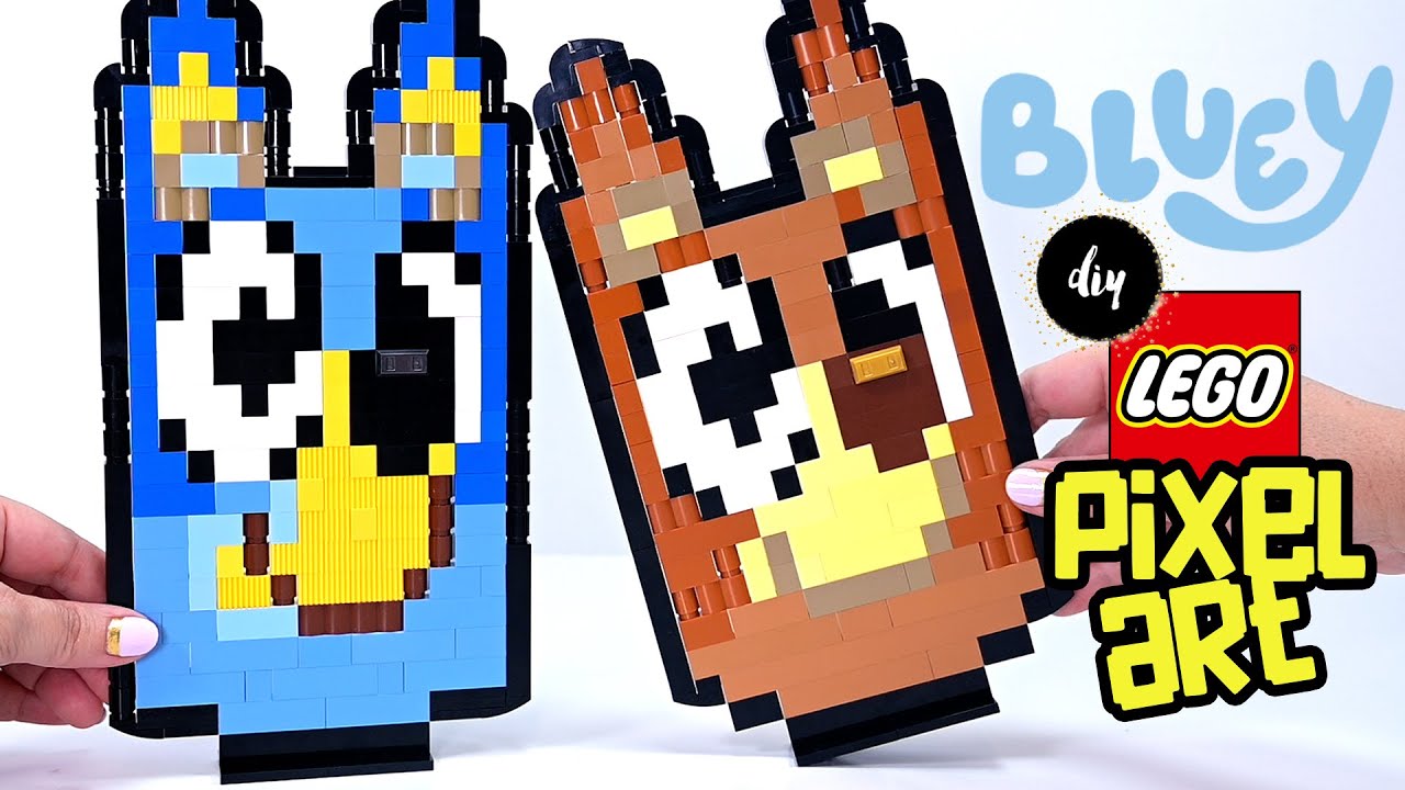 How to make a Bluey pixel art display | Lego DIY Craft project