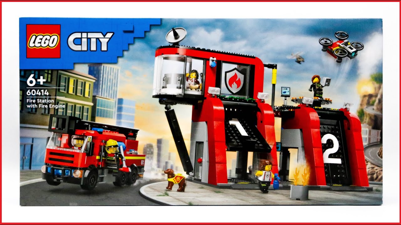 LEGO City 60414 Fire Station with Fire Truck Speed Build