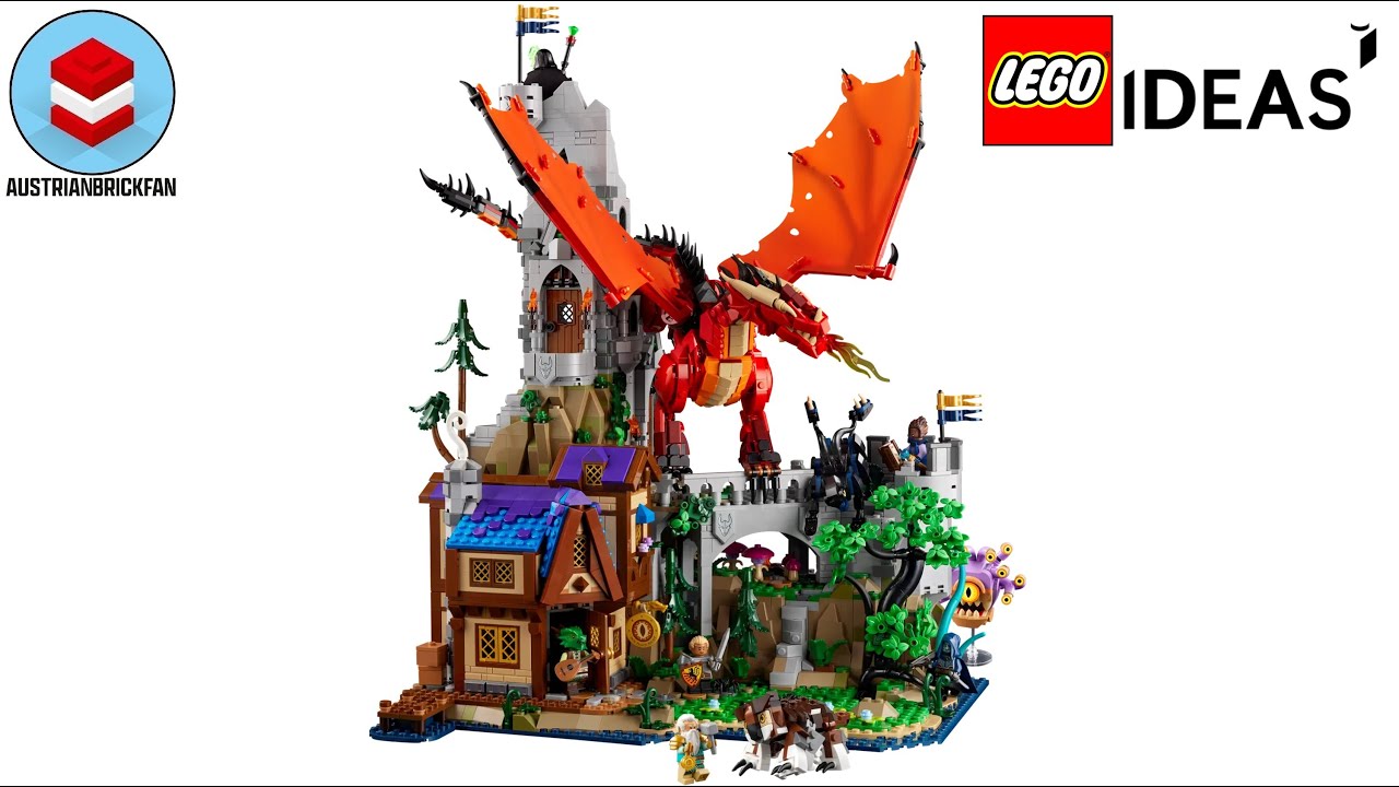 LEGO Ideas 21348 Dungeons & Dragons: Red Dragon's Tale Speed Build Review