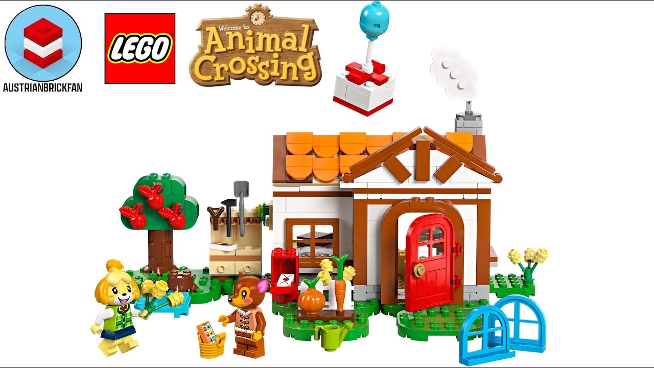 LEGO Animal Crossing 77049 Isabelle’s House Visit Speed Build Review