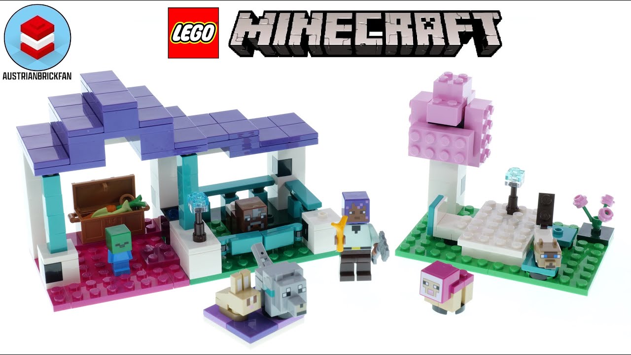 LEGO Minecraft 21253 The Animal Sanctuary Speed Build Review