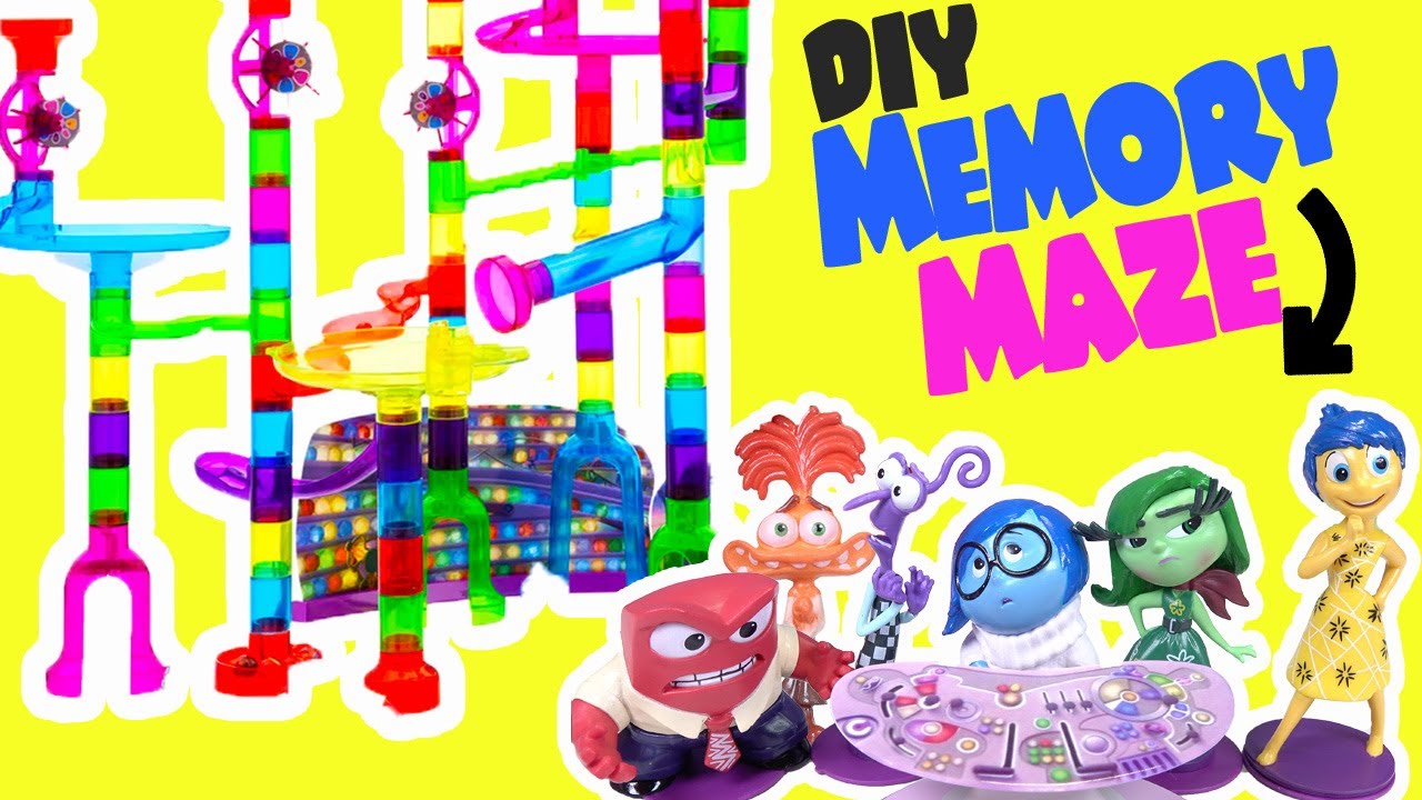 Inside Out 2 Movie DIY Marble Run for Riley’s Memories with Dolls! Crafts for Kids