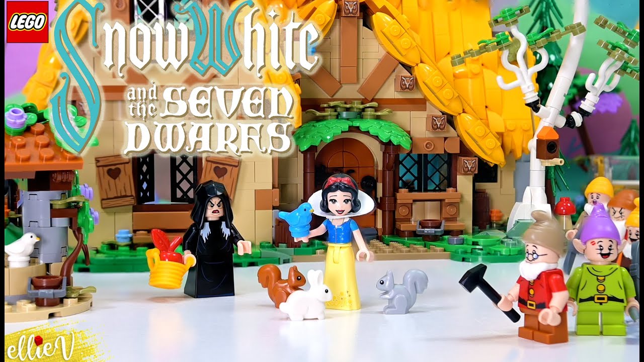 Snow White and the Seven Dwarfs’ Cottage, poison apple included 🍎👍🏻 Lego build & review