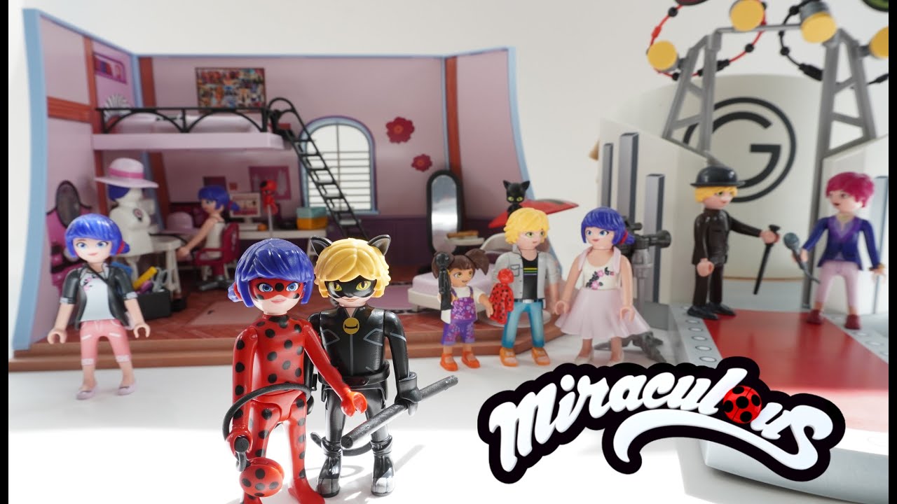 Marinette’s Bedroom and Adrien’s Fashion Show Miraculous Ladybug Playmobil Playset