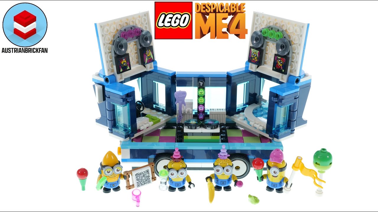 LEGO Despicable Me 4 75581 Minions’ Music Party Bus – LEGO Speed Build Review