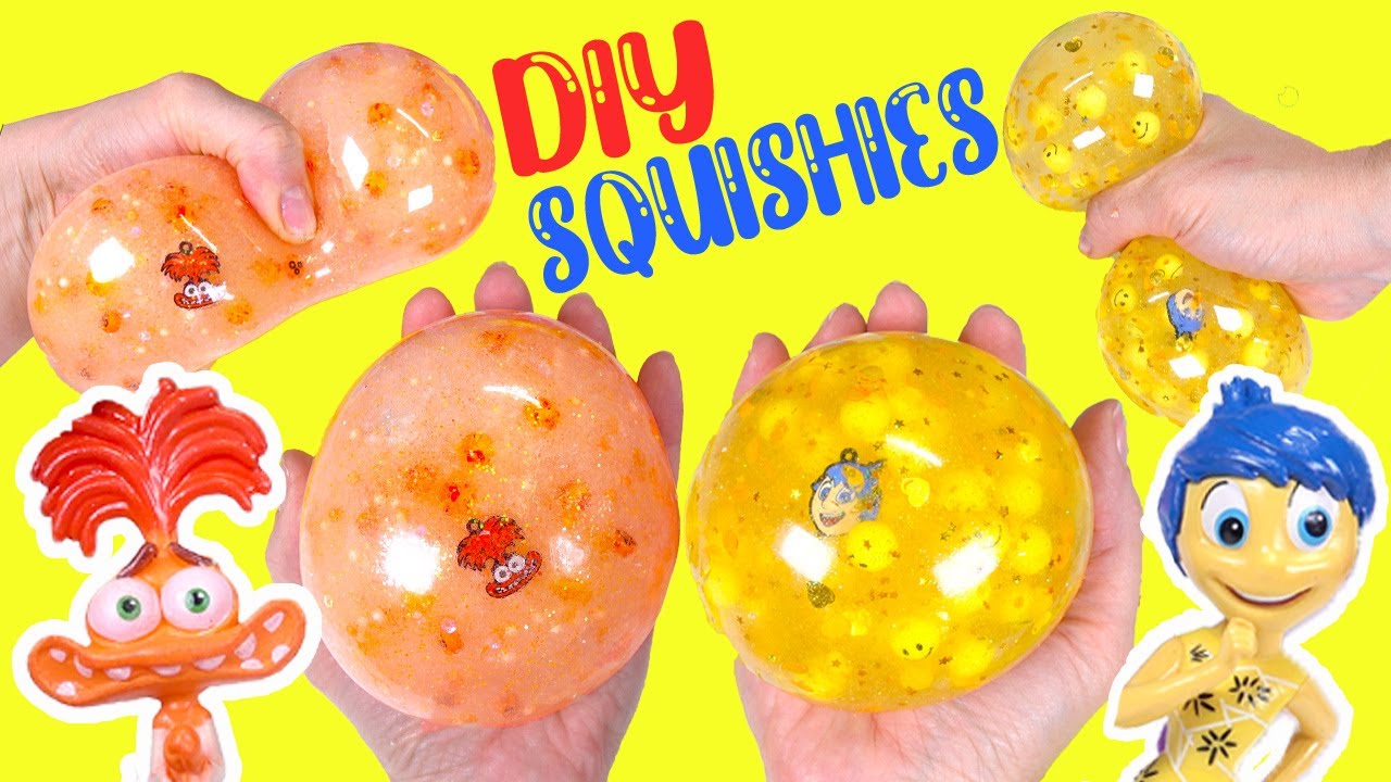 Inside Out 2 Movie DIY Squishies with Squishy Maker with Joy and Anxiety! Crafts for Kids