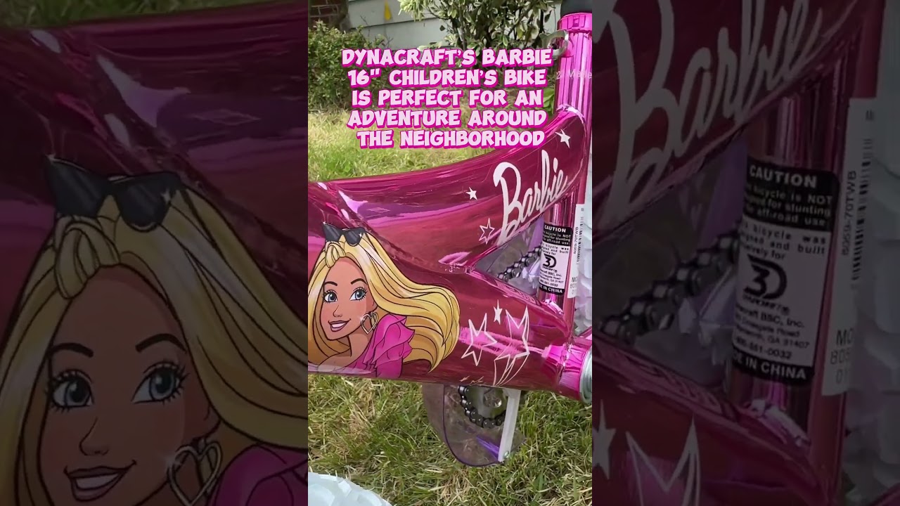 Designed for kids 4+! @DynacraftWheels #dynacraftwheels #barbie #bikeride #barbiebike