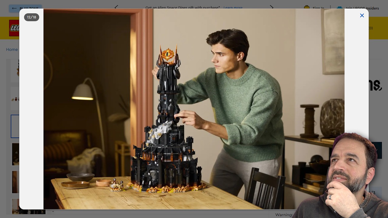 More LEGO Icons The Lord of the Rings: Barad-dûr 10333 pics & details (now live in their shop)