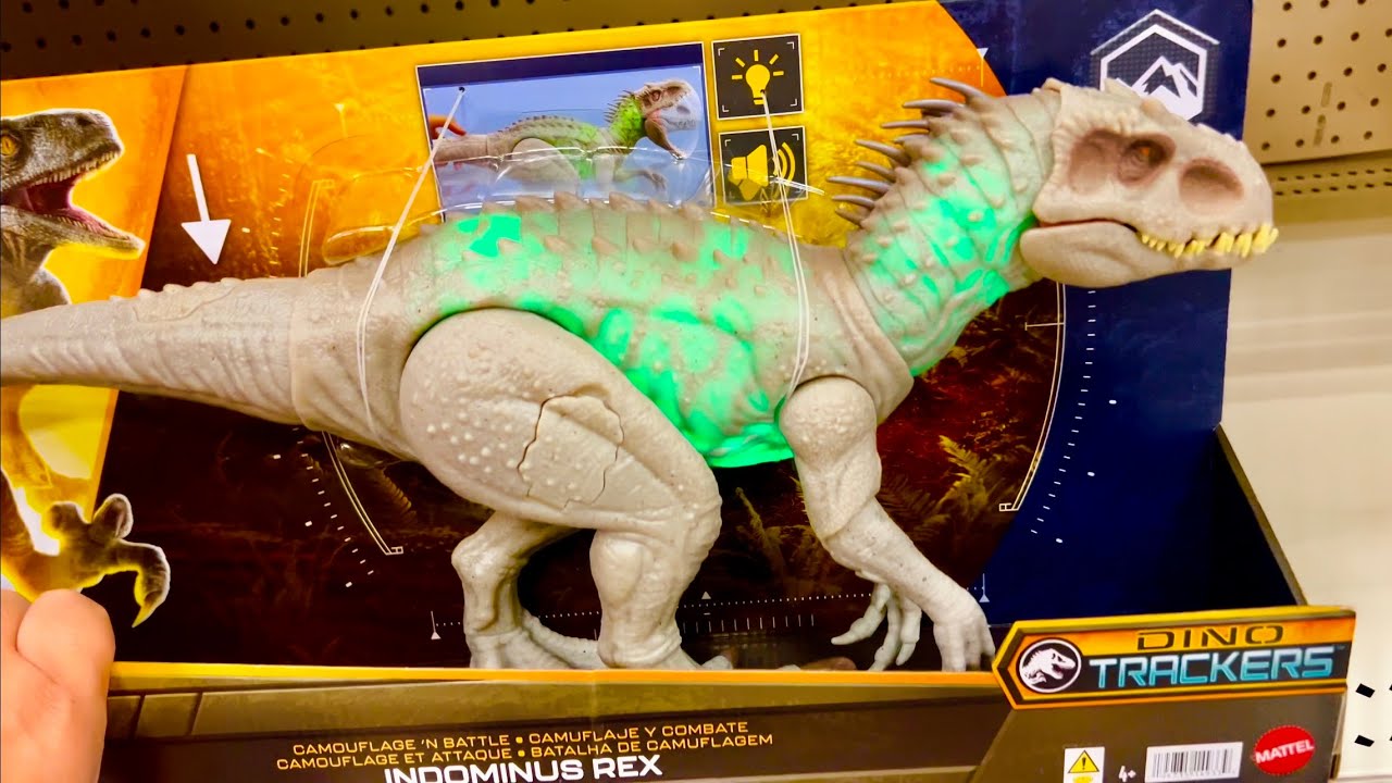 I Didnt Know This RED Trex was Rubbery & There’s a GREEn Indominus – Jurassic World Toy Hunt