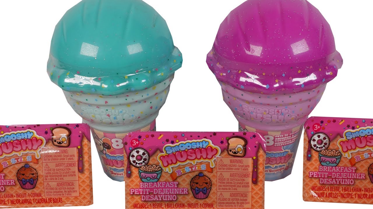 Smooshy Mushy Sweet Scoops Ice Cream Cone and Breakfast Besties Blind Box Unboxing Review