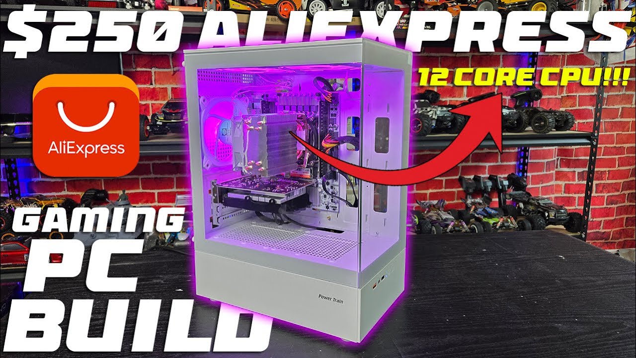 Amazing $250 ALIEXPRESS 12 core Budget Gaming PC Build