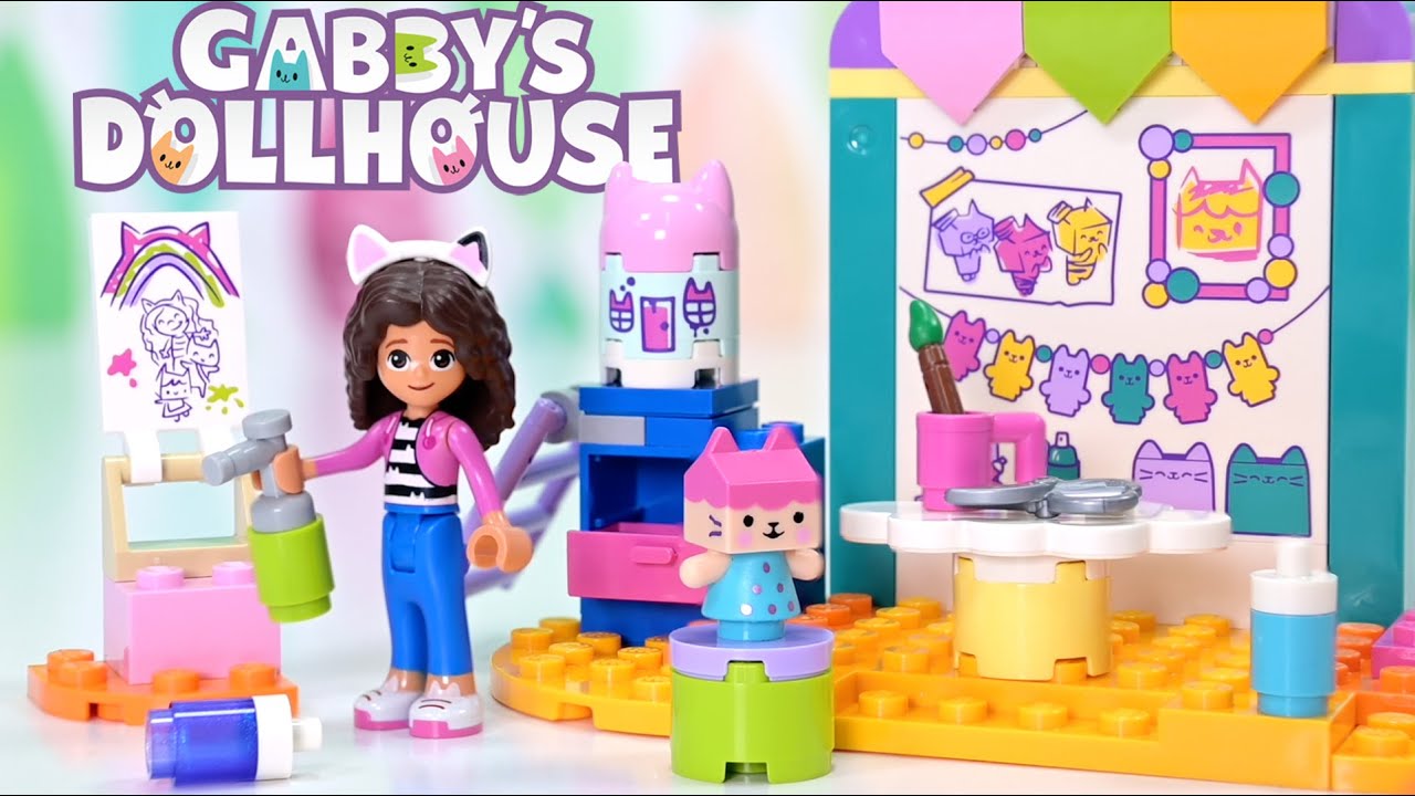 Crafting with Baby Box | Gabby's Dollhouse LEGO build & review