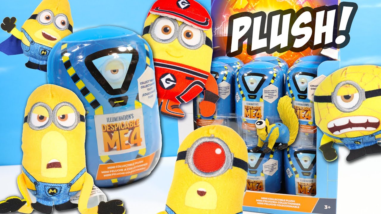 Despicable ME 4 Mini Collectible Plush AVL Capsule Figures Pull Review