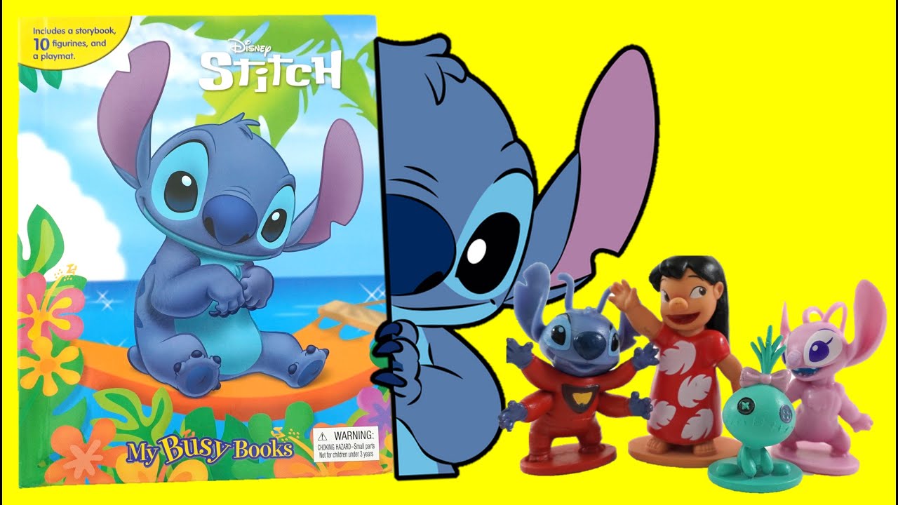 Disney Stitch My Busy Book with 10 Stitch and Angel Figures