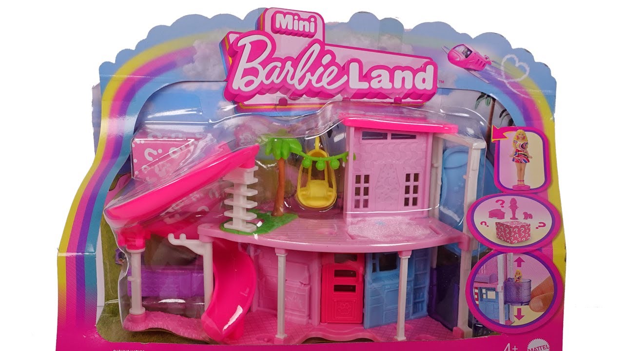 Mini Barbie Land Dreamhouse Playset with Blind Box Mystery Doll and Pet Unboxing Review