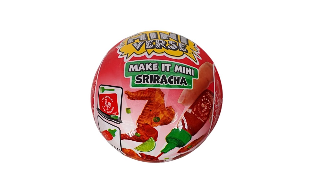 Miniverse Make it Mini Sriracha Limited Edition Blind Box DIY Craft Unboxing Review