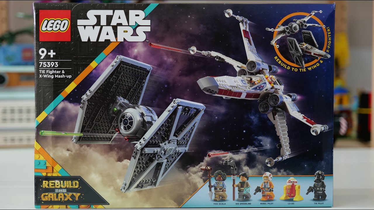 LEGO Star Wars 75393 TIE Fighter & X-wing Mash-up - LEGO Speed Build Review