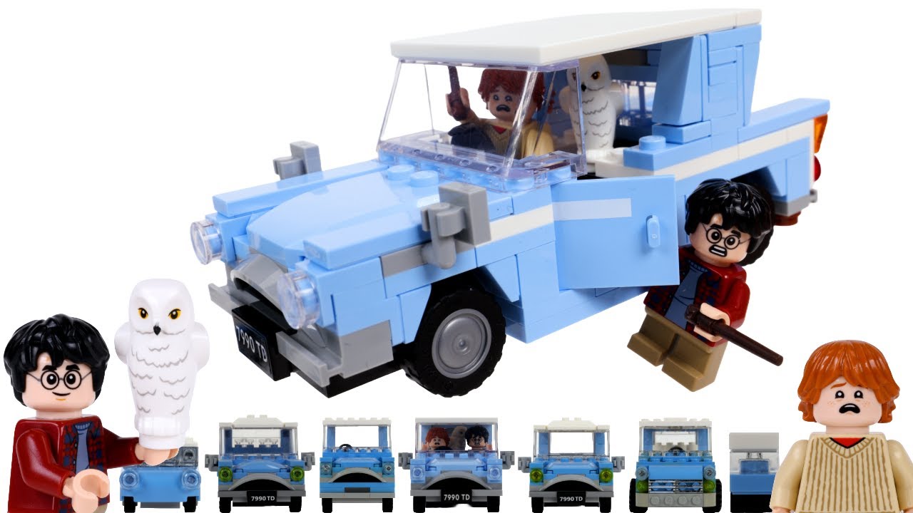 Every LEGO Harry Potter Flying Ford Anglia 2002 to 2024