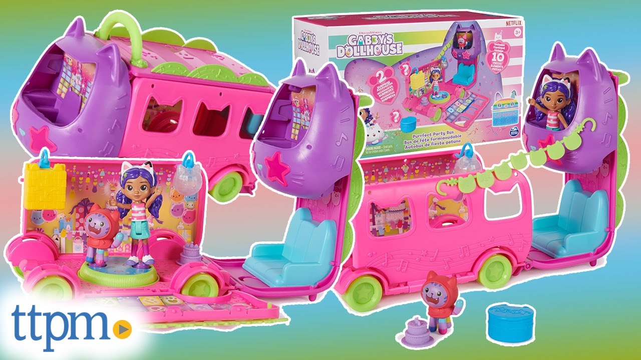 Gabby's Dollhouse Purrfect Party Bus