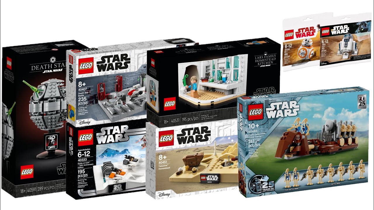 All LEGO Star Wars May the fourth promotional sets 2017-2024 CompilationCollection Speed Build