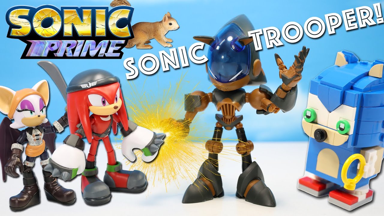 SONIC the Hedgehog PRIME Wave 4 Figures Sonic Trooper Knucks & Batten Rouge Me Hearties!