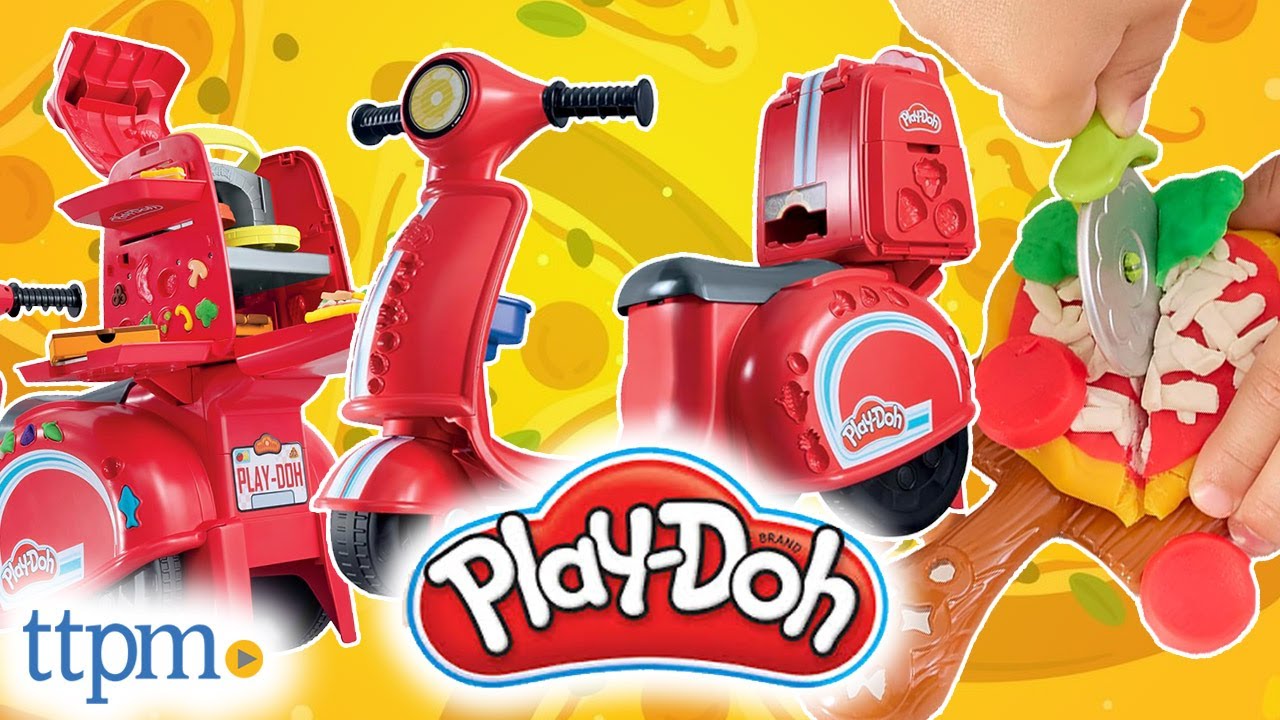 How to Make Play-Doh Pizza with the Play-Doh Pizza Delivery Scooter!