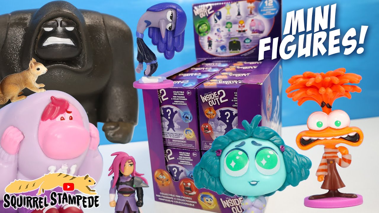 Inside Out 2 All Collectible Mini Figures Mystery Unboxing Codes!