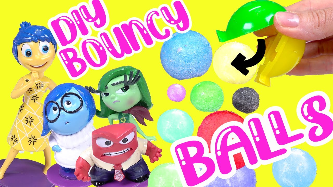 Inside Out 2 Movie DIY Memory Bouncy Balls with Dolls! Crafts for Kids