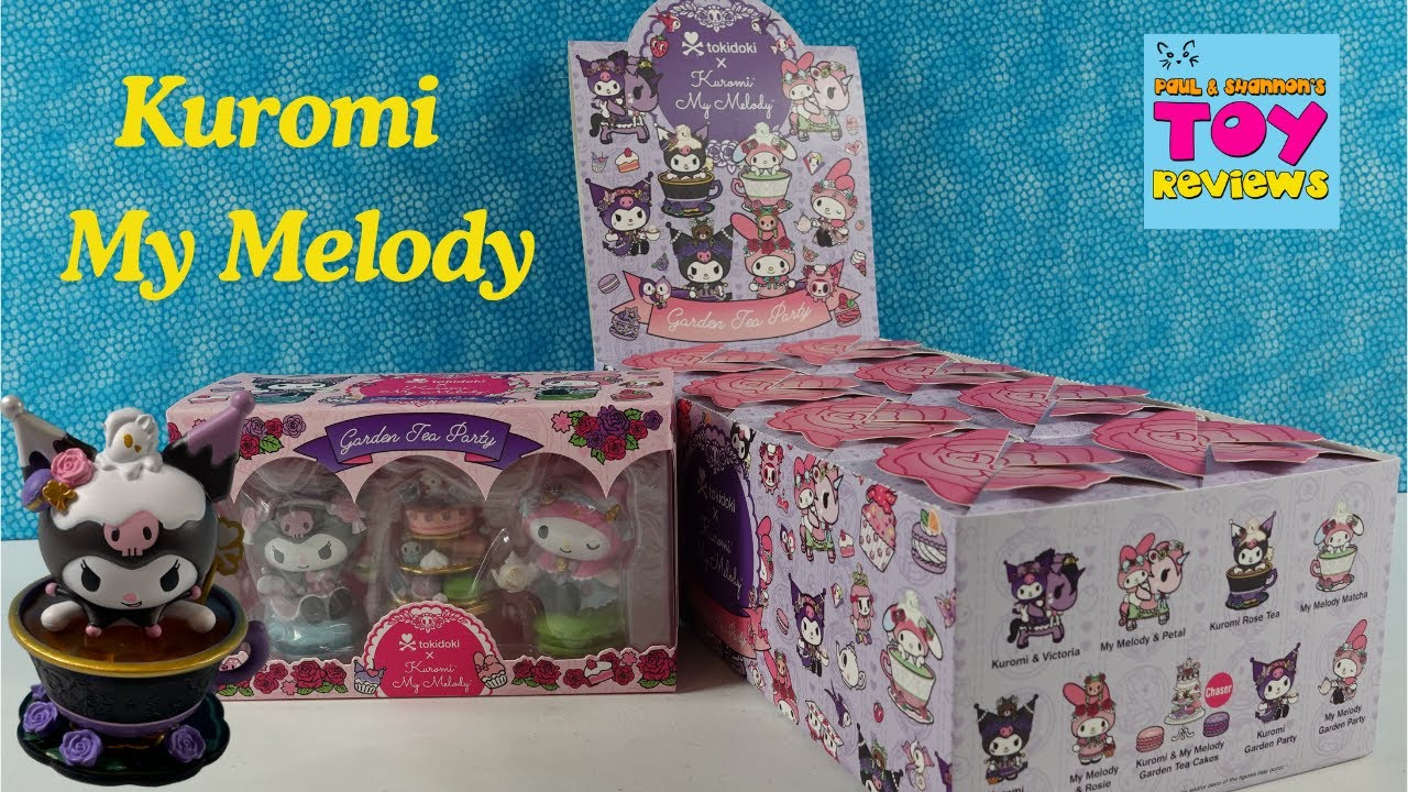 Kuromi x My Melody Tokidoki Garden Tea Party Blind Box Figure Unboxing