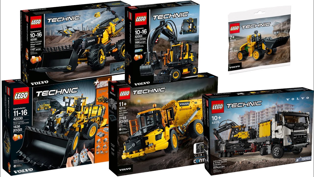 All LEGO Technic Volvo sets 2014 – 2024 Compilation/Collection Speed Build