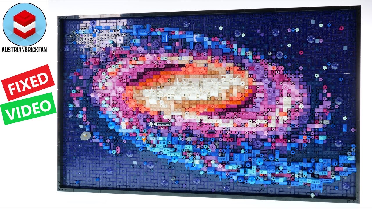 LEGO Art 31212 The Milky Way Galaxy Speed Build Review fixed Video