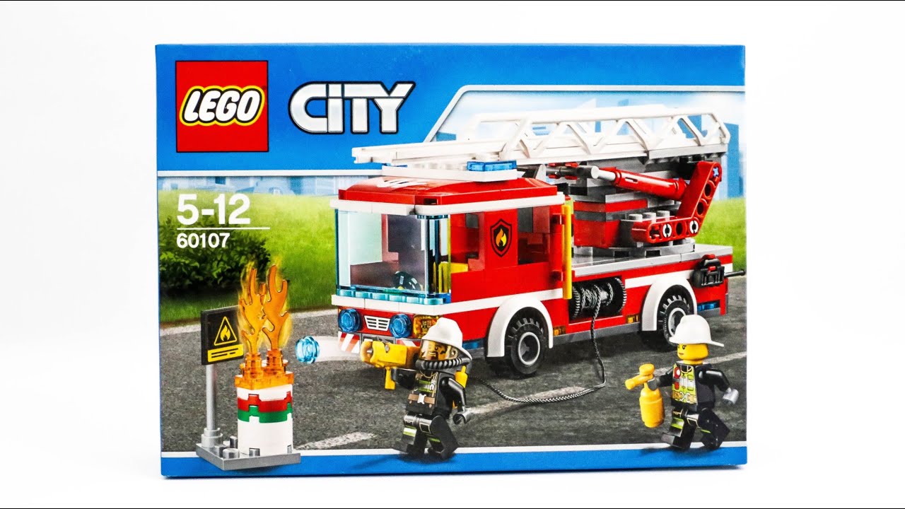 LEGO CITY 60107 Fire Ladder Truck Speed Build