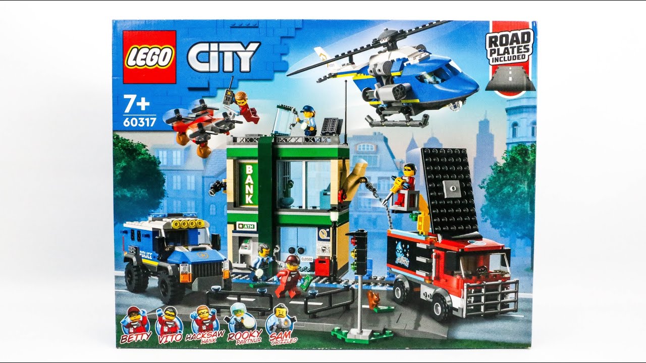 LEGO CITY 60317 Police Chase at the Bank Speed Build