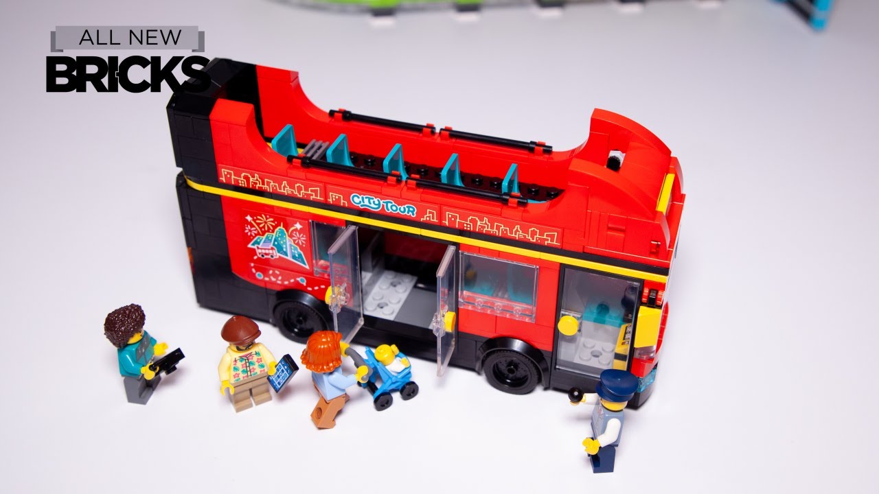 Lego City 60407 Red Double-Decker Sightseeing Bus Speed Build