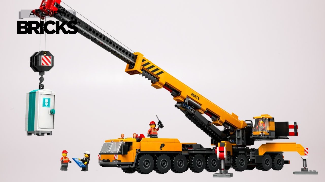 Lego City 60409 Yellow Mobile Construction Crane Speed Build