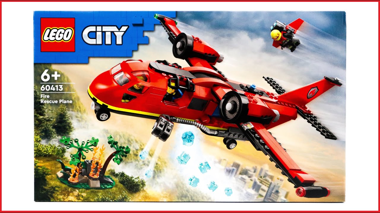 LEGO CITY 60413 Fire Rescue Plane Speed Build