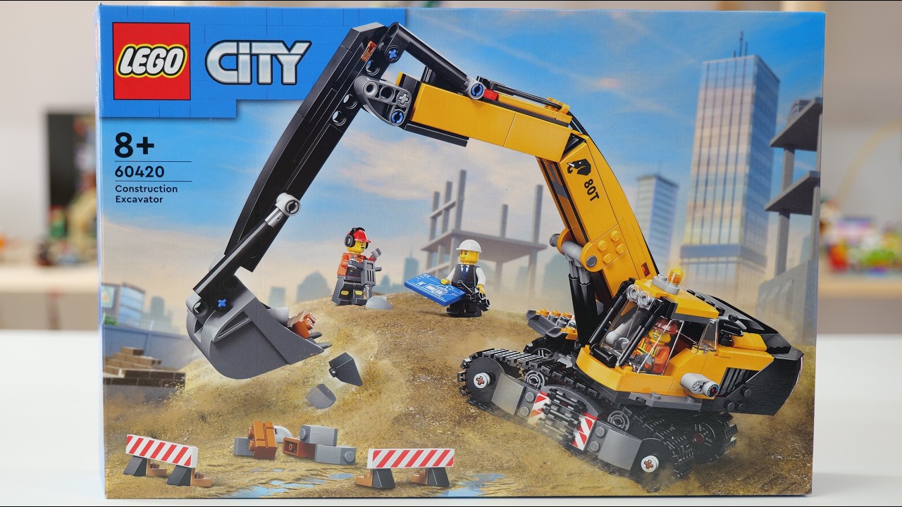 LEGO City 60420 Construction Excavator – LEGO Speed Build Review