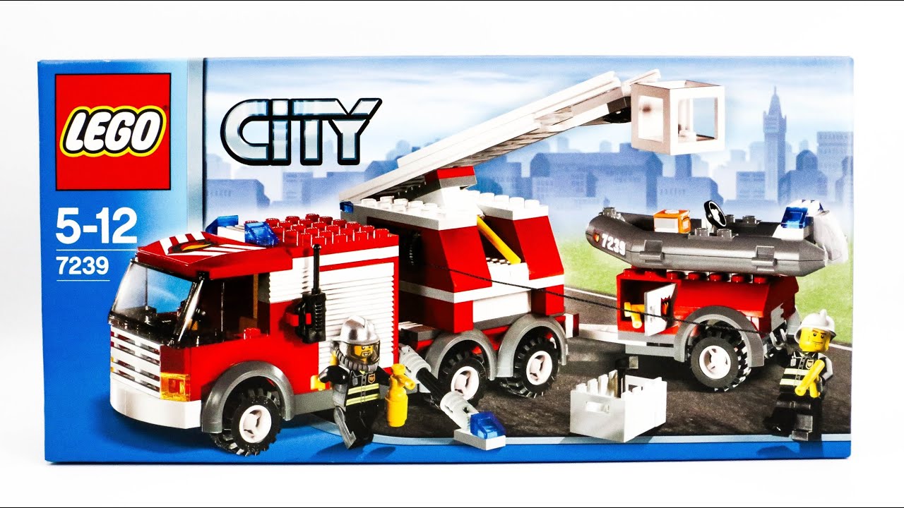 LEGO CITY 7239 Fire Truck Speed Build