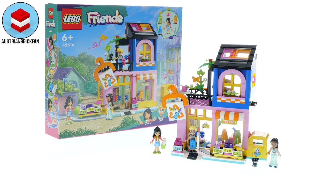 LEGO Friends 42614 Vintage Fashion Store Speed Build Review