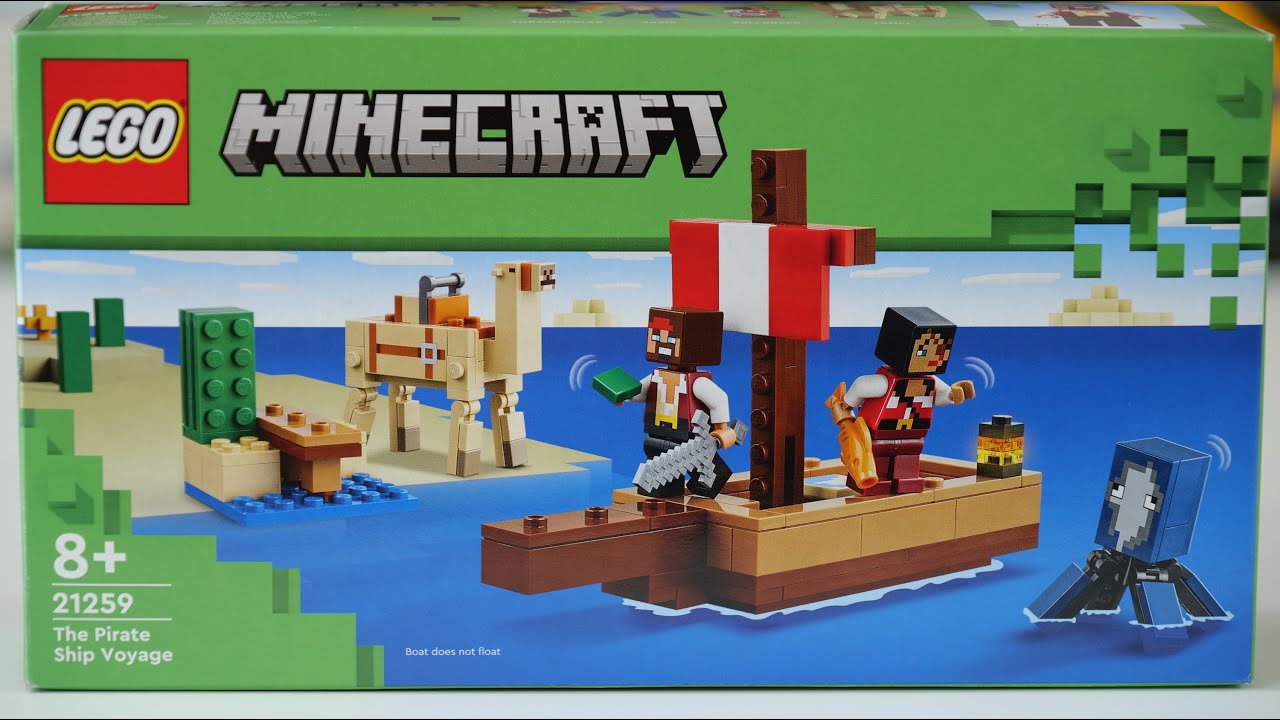 LEGO Minecraft 21259 The Pirate Ship Voyage – LEGO Speed Build Review